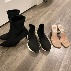 - Balenciaga, Stuart Weitzman, Dolce Vita